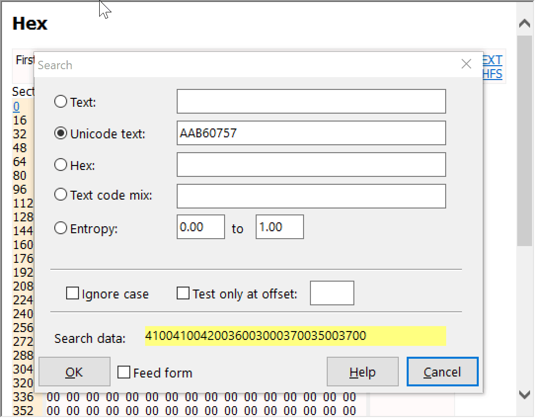 DiskExplorer X : Recherche 