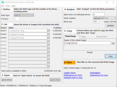Monter l'image virtuelle