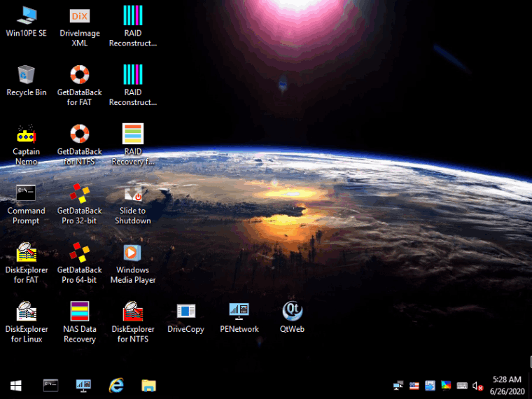 Support de démarrage WinPE