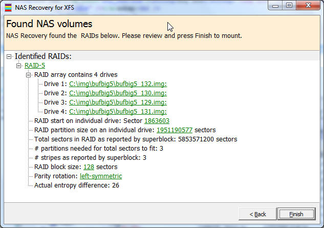 Screenshot for NAS Data Recovery 1.20
